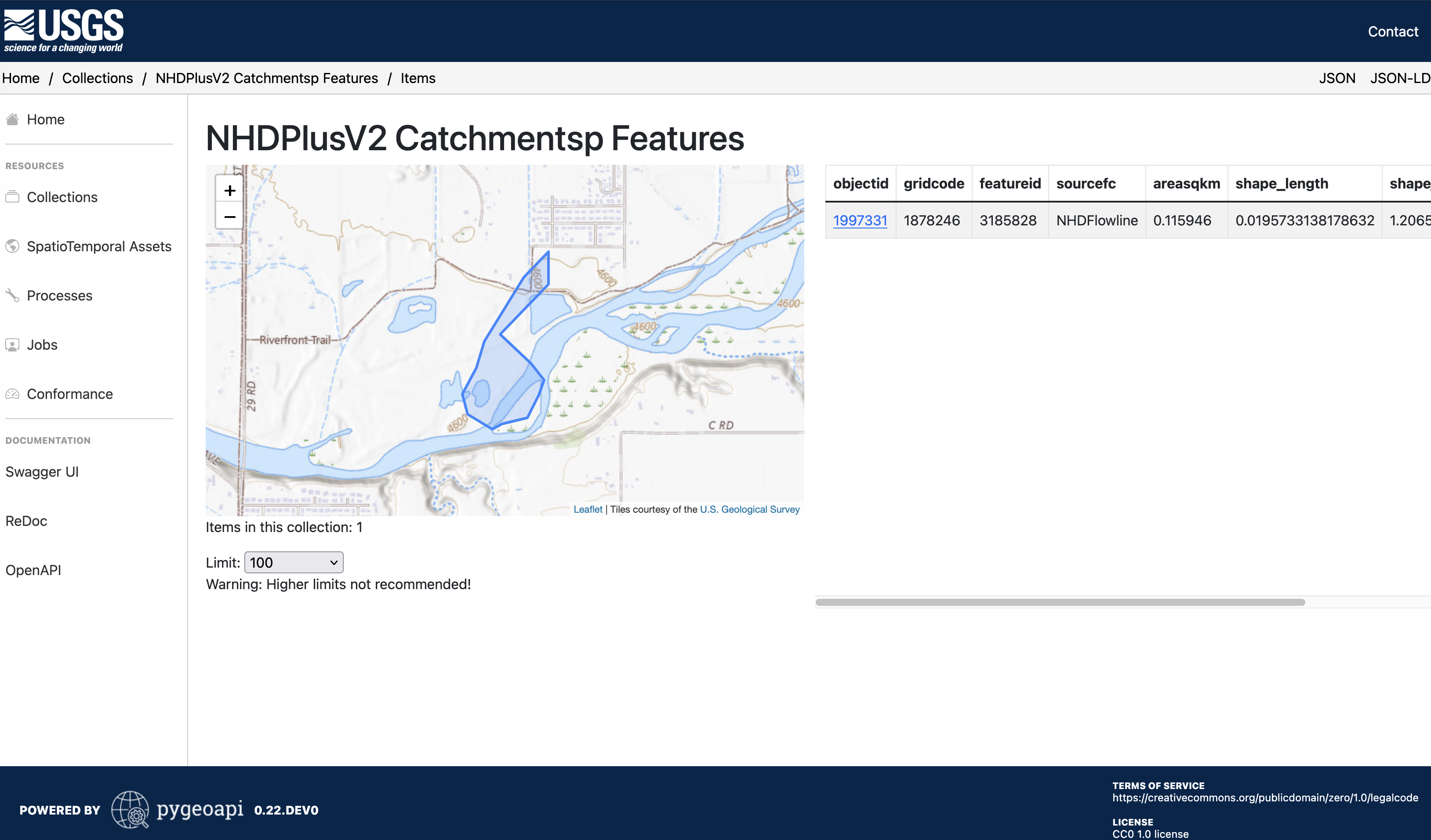 catchmentsp response