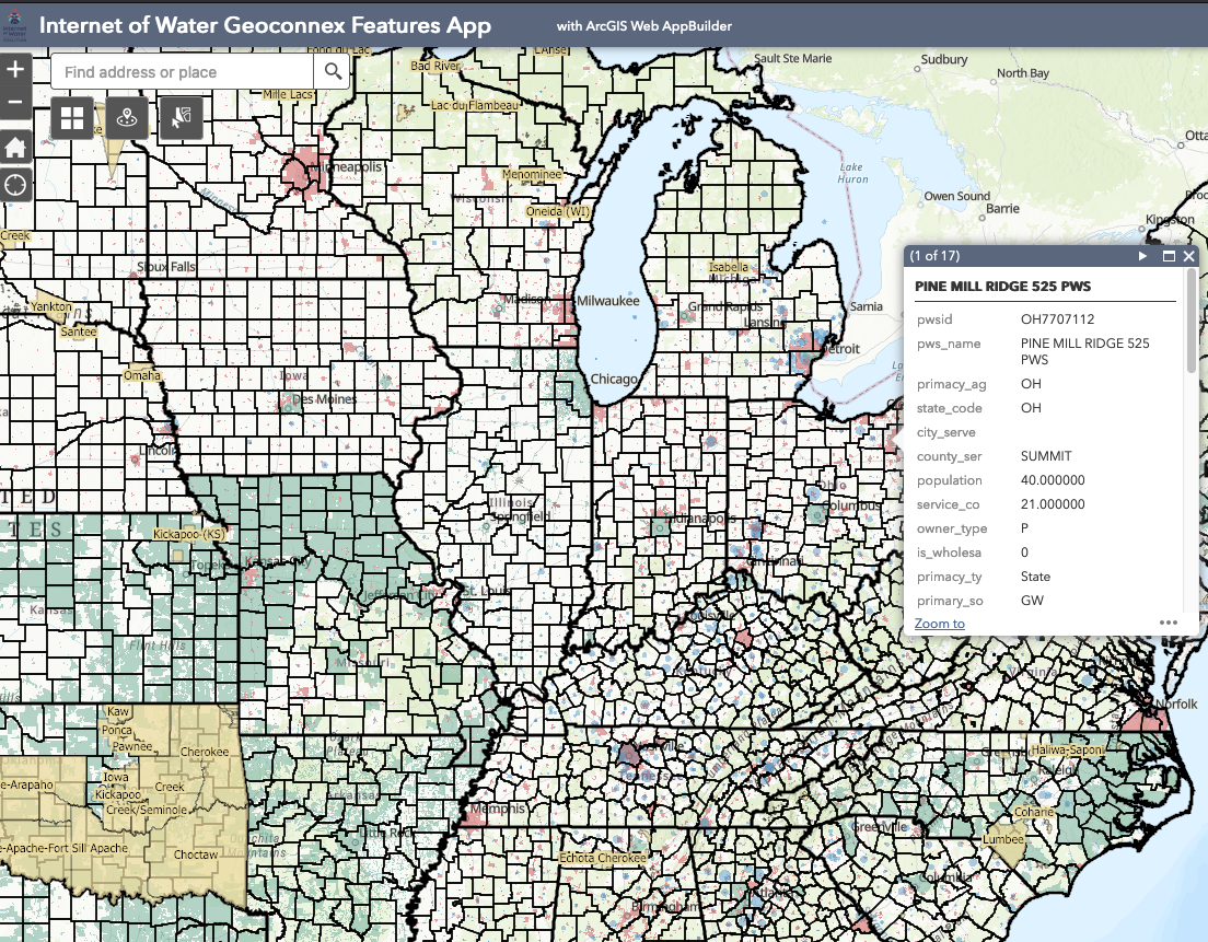 Explore a map of the data